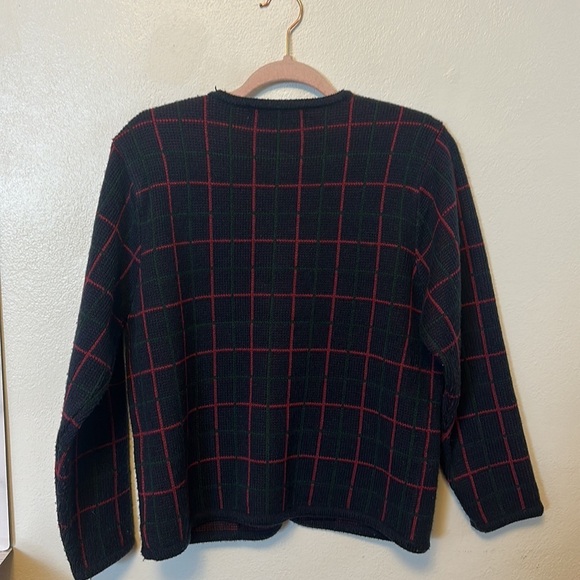 VINTAGE Sweater knit blazer cardigan Crystal-Kobe Petite Medium - Picture 7 of 7